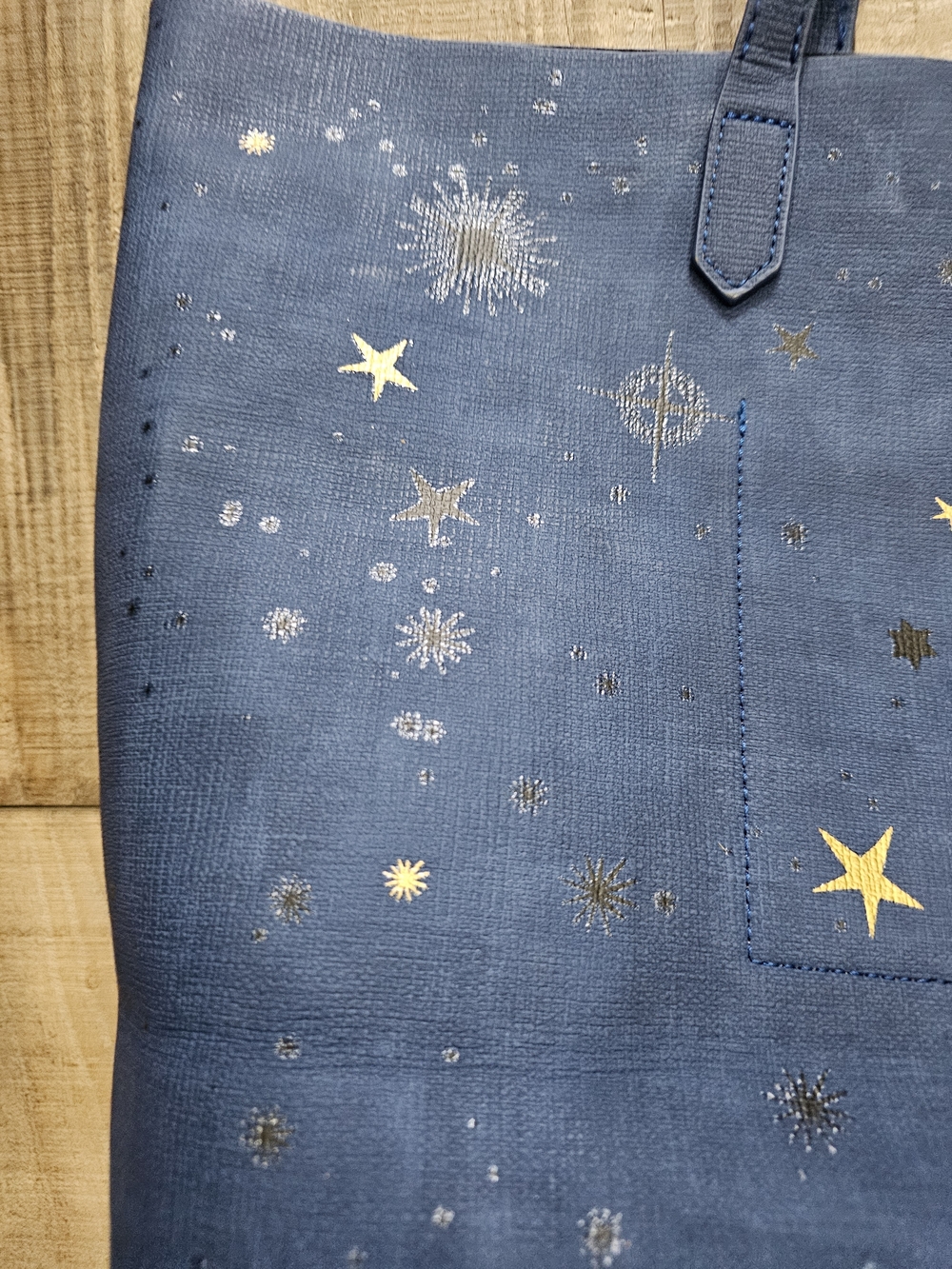 Harry Potter Marauders Map Constellations Tote Bag Blue Gold Kohls - Picture 10 of 13